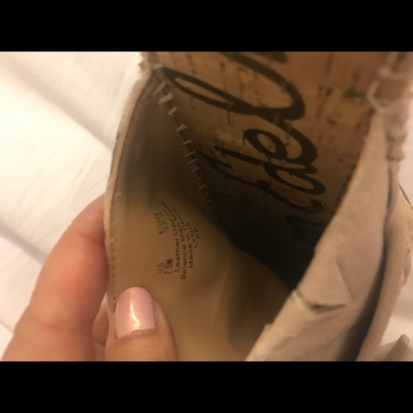 Sam Edelman pink suede mules size 7.5 - Picture 5 of 6